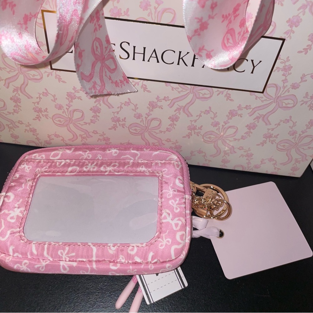 PINK X Loveshackfancy tossed bows card holder - Picture 4 of 5